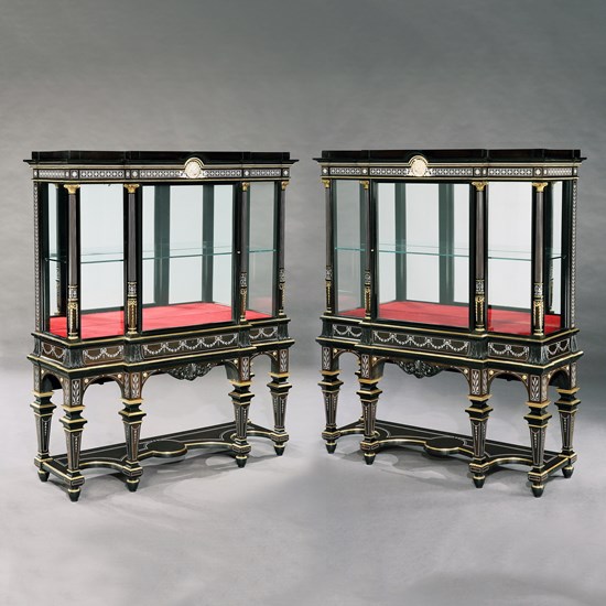 A Wonderful Pair of Display Cabinets Firmly Attributed to Jackson & Graham of London