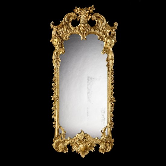 A George II Style Pier Glass in the manner of Matthias Lock