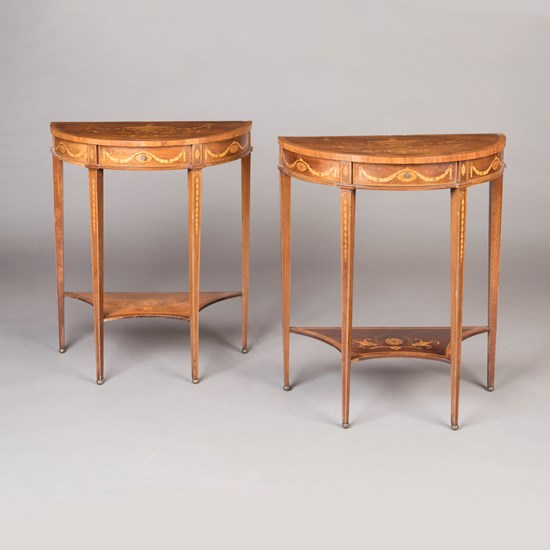 A Pair of Console Tables Attributed to Edwards & Roberts