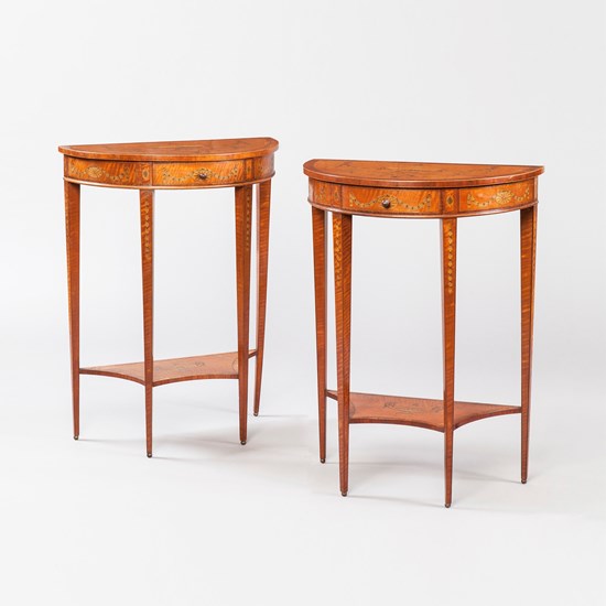 A Pair of Console Tables in the Neoclassical Style Firmly Attributed to Edwards & Roberts
