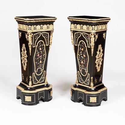 A Pair of Pedestals in the manner of Befort Fils of Paris