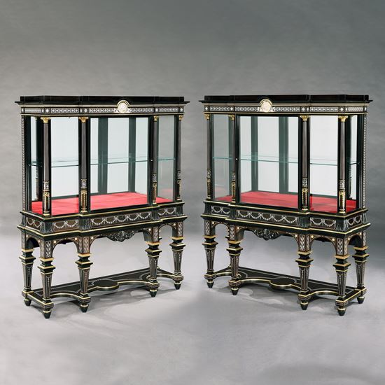 A Wonderful Pair of Display Cabinets Firmly Attributed to Jackson & Graham of London