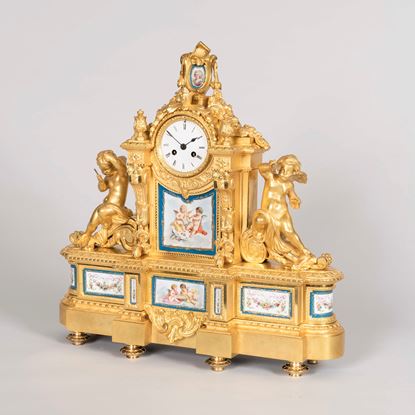 A Mantle Clock in the Louis XVI Taste By Raingo Frères, Paris