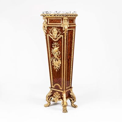 A Fine and Important Pedestal Cupboard in the Louis XIV Manner by Henry Dasson