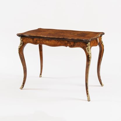 A Walnut Serpentine Card Table Firmly Attributed to Gillows