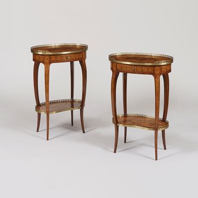 A Pair of French Tables Ambulante in the manner of Charles Topino