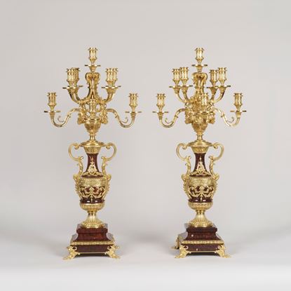 A Pair of Louis XVI Style Candelabra Attributed to Ferdinand Barbedienne
