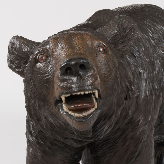 A Very Large Black Forest Carving of a Bear