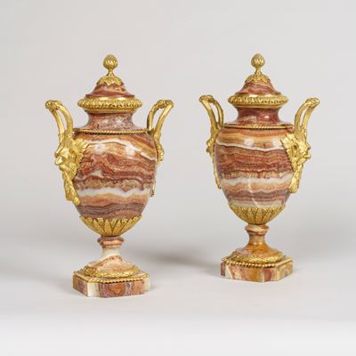 A Fine Pair of Urns in the Louis XVI Manner