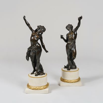 A Pair of Statues after models by Clodion