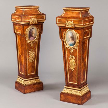 A Pair of Pedestals in the Louis XVI Manner