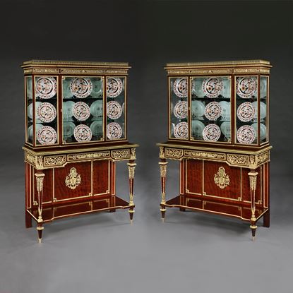 A Remarkable Pair of Display Cabinets By Henri Picard of Paris