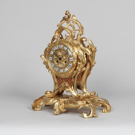 An Elegant Mantle Clock In the Louis XV Manner
