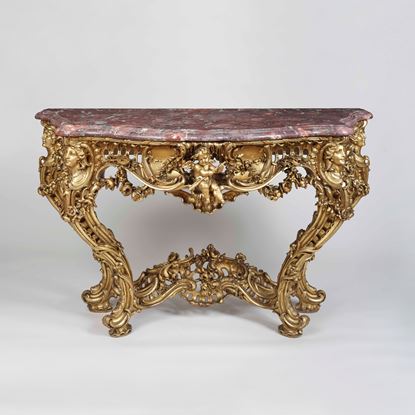 A Louis XV Style Console Table In the Manner of Nicolas Pineau