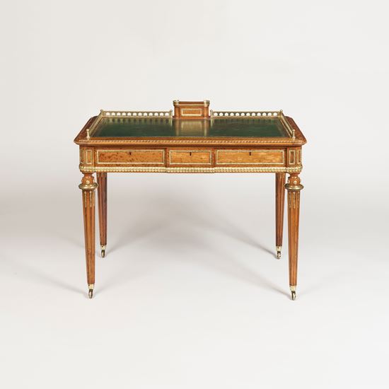 A Satinwood Writing Desk Attributed to Holland & Sons