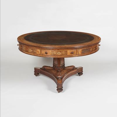 A George III Period Drum Top Centre Table