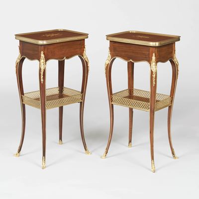 A Matched Pair of Tables Ambulantes By Henry Dasson