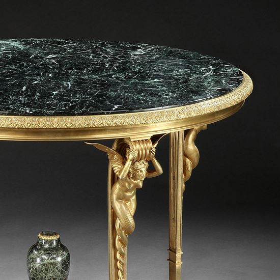 An Exceptional Gueridon Table Attributed to Maison Millet