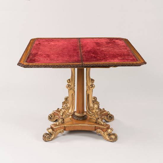 A Pair of George IV Card Tables Attributed to Morel & Seddon