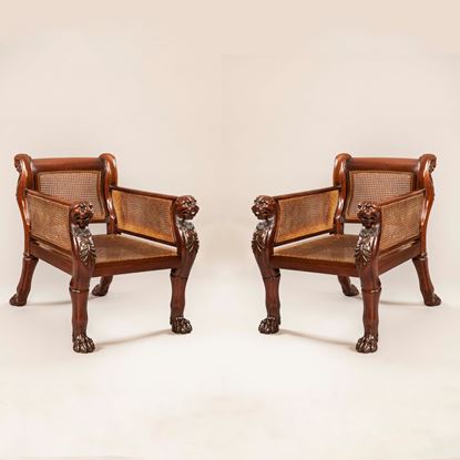 Magnificent Pair of Regency Drawing Room Chairs