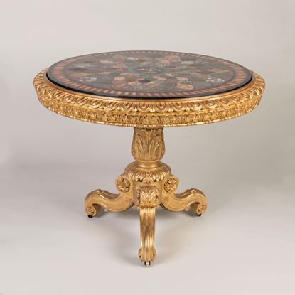 A Superb Specimen Marble Centre Table attributed to Cavamelli