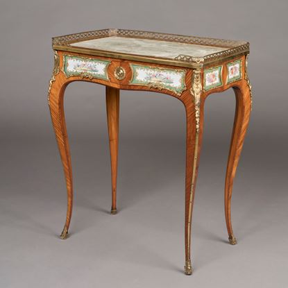 A Porcelain-Mounted Occasional Table attributed to Edward Holmes Baldock