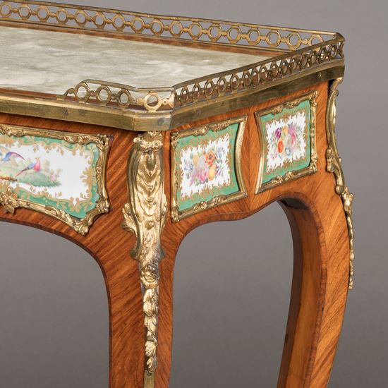 A Porcelain-Mounted Occasional Table attributed to Edward Holmes Baldock