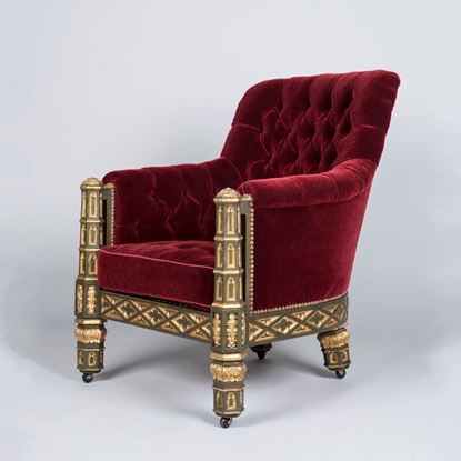 A Splendid Gothic Revival Armchair Of the Regency Period By Gillows of Lancaster