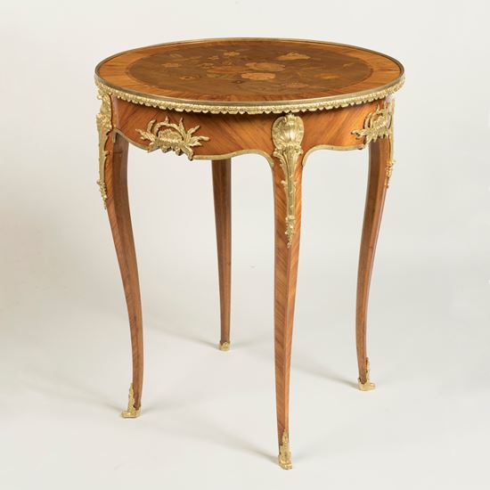 A Very Fine Marquetry Inlaid Occasional Table by François Linke