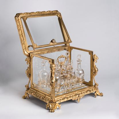 An Exquisite and Complete French Ormolu-Mounted Cave à Liqueur