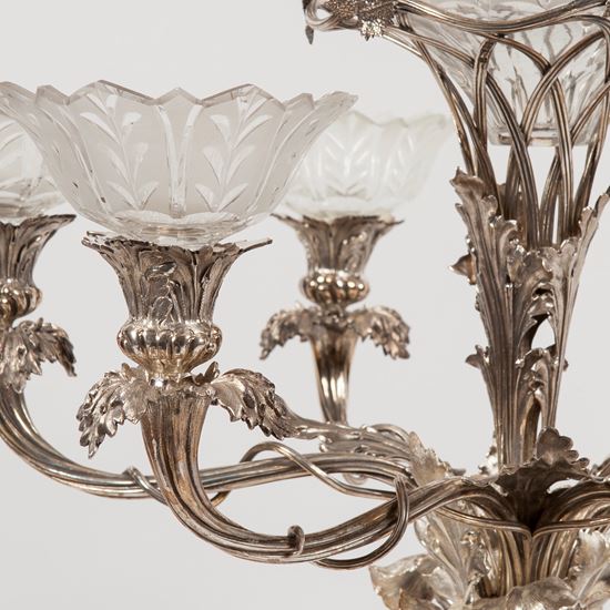 A Sterling Silver Mid Nineteenth Century Epergne By Stephen Smith & William Nicholson