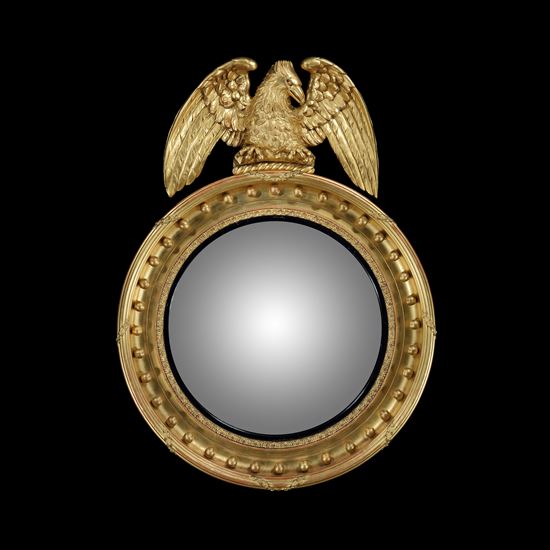 A Stately Home Sized Regency Convex Mirror