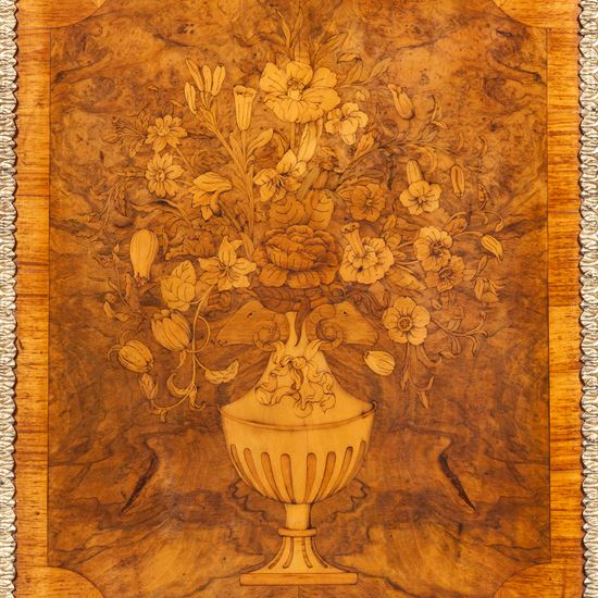 A Floral Marquetry and Ormolu Mounted Credenza
