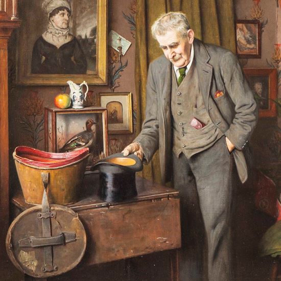 ‘His Old Wedding Hat’ by Charles Spencelayh