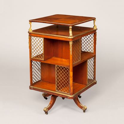 A French Revolving Library Bookcase