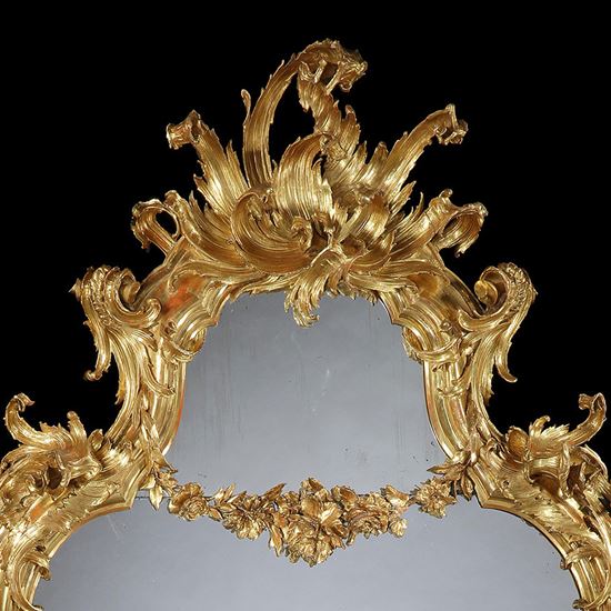 A Giltwood Mirror in the Manner of Thomas Chippendale