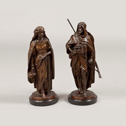 A Pair of Orientalist Bronzes by Jean Jules Salmson 