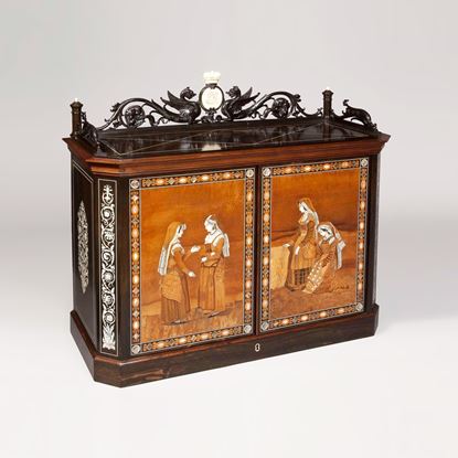 A Fine Table Cabinet firmly attributed to Giovanni Battista Gatti
