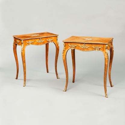 An Attractive Pair of Side Tables
In the Louis XV/XVI Manner
