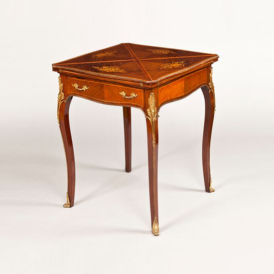 A Fine Card Table in the Louis XVth Manner Stamped by Edwards & Roberts
