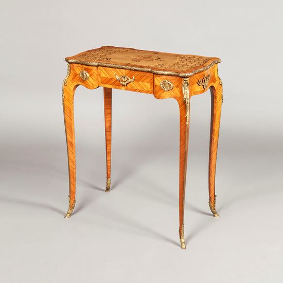A Marquetry Occasional Table in the Louis XV Transitional Manner 