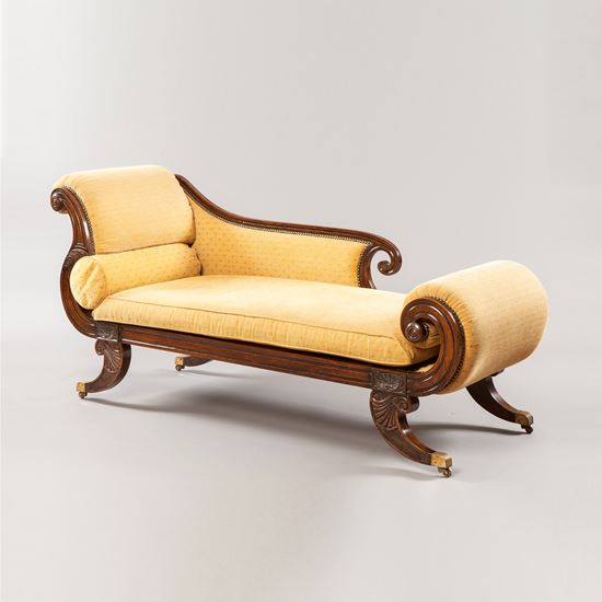 An Elegant Regency Period Chaise Longue