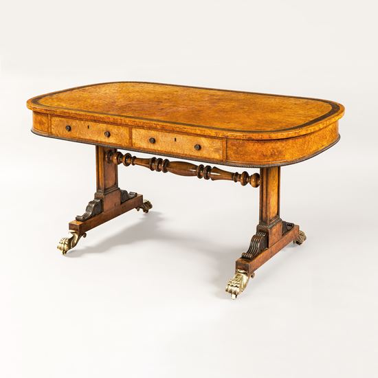 A Superb Library Table of the Regency Period