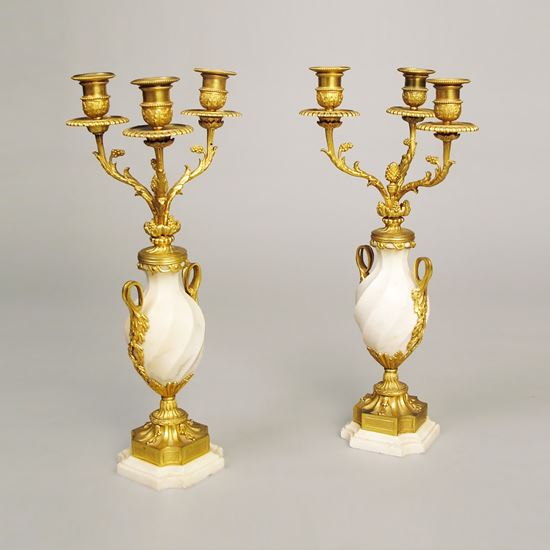 A Pair of Candelabra in the Louis XVI Manner