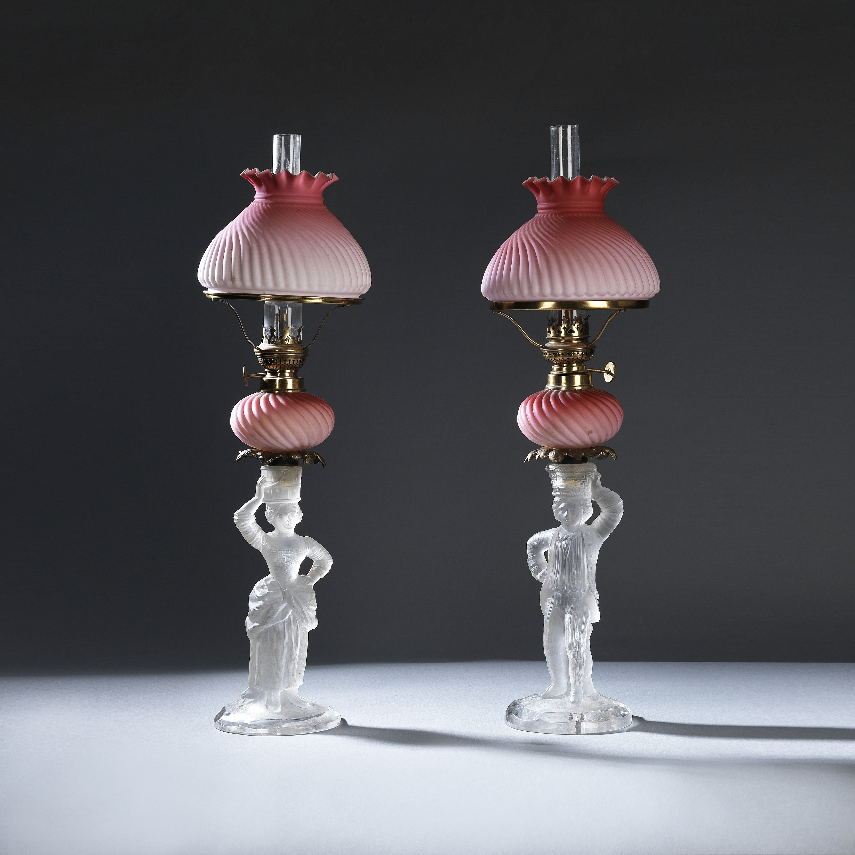 Victorian gas lamp mechanism - 19th century lighting technology