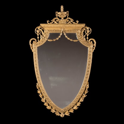 An English Carved Giltwood Neo-Classical Mirror