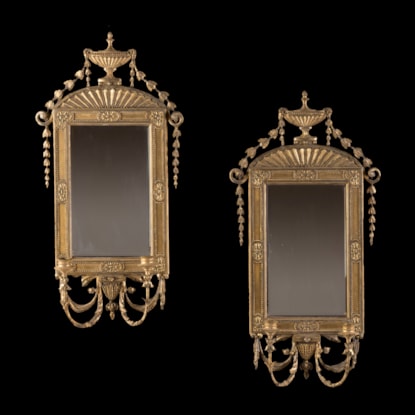 A Pair of Neoclassical Girandoles In the manner of Robert Adam