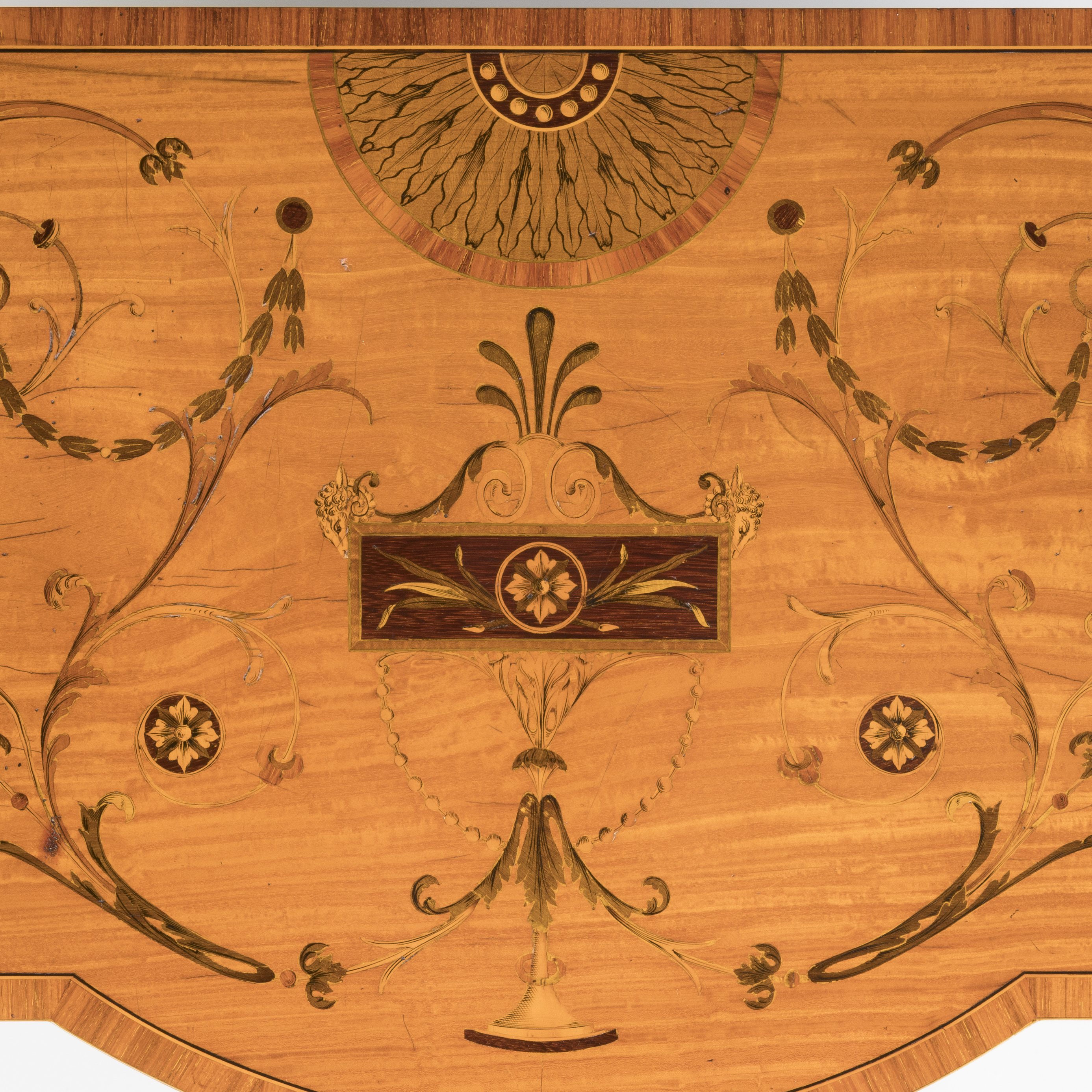 A Fine Satinwood Console Table Attributed to Wright and Mansfield