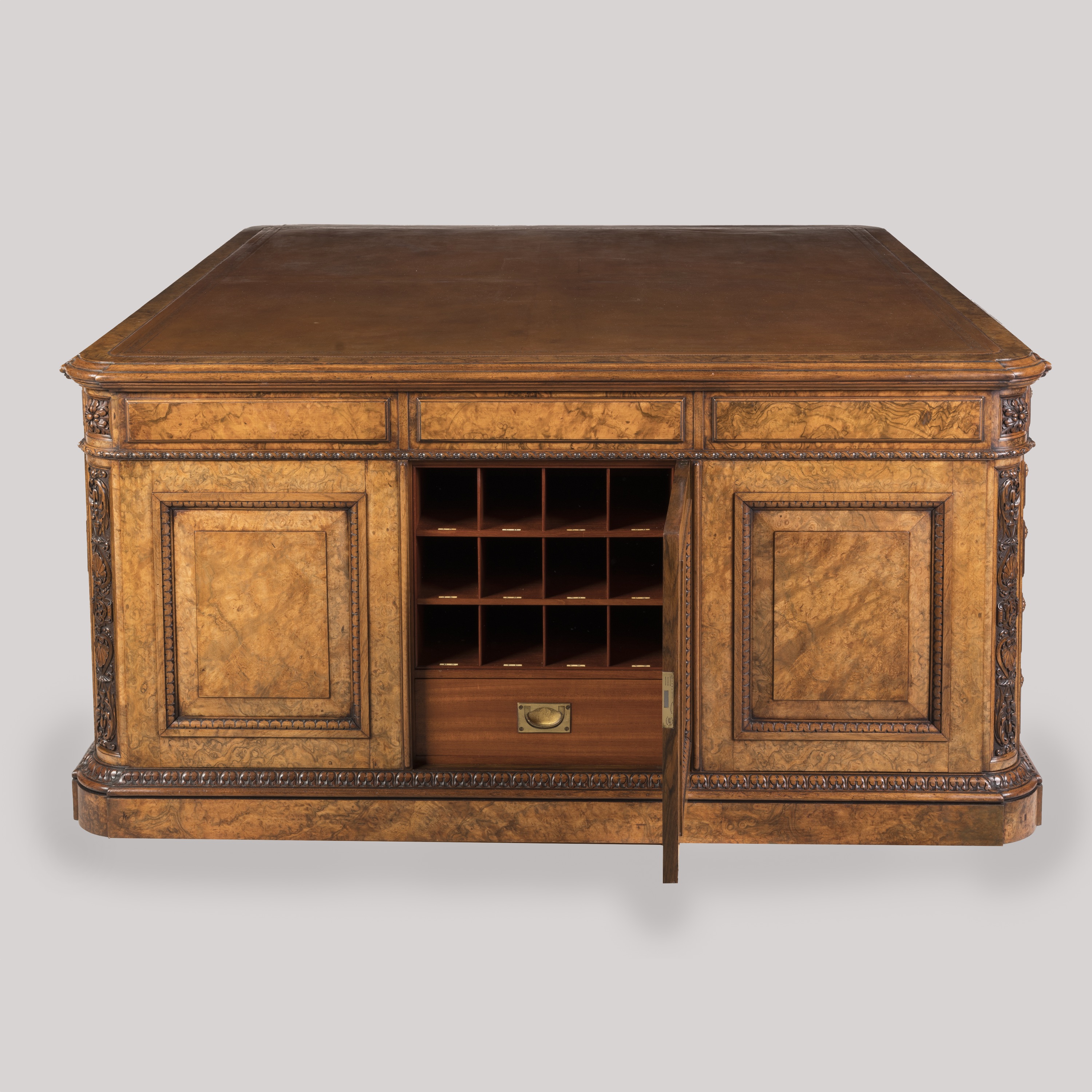 A Substantial Walnut Partners' Desk By Holland & Sons