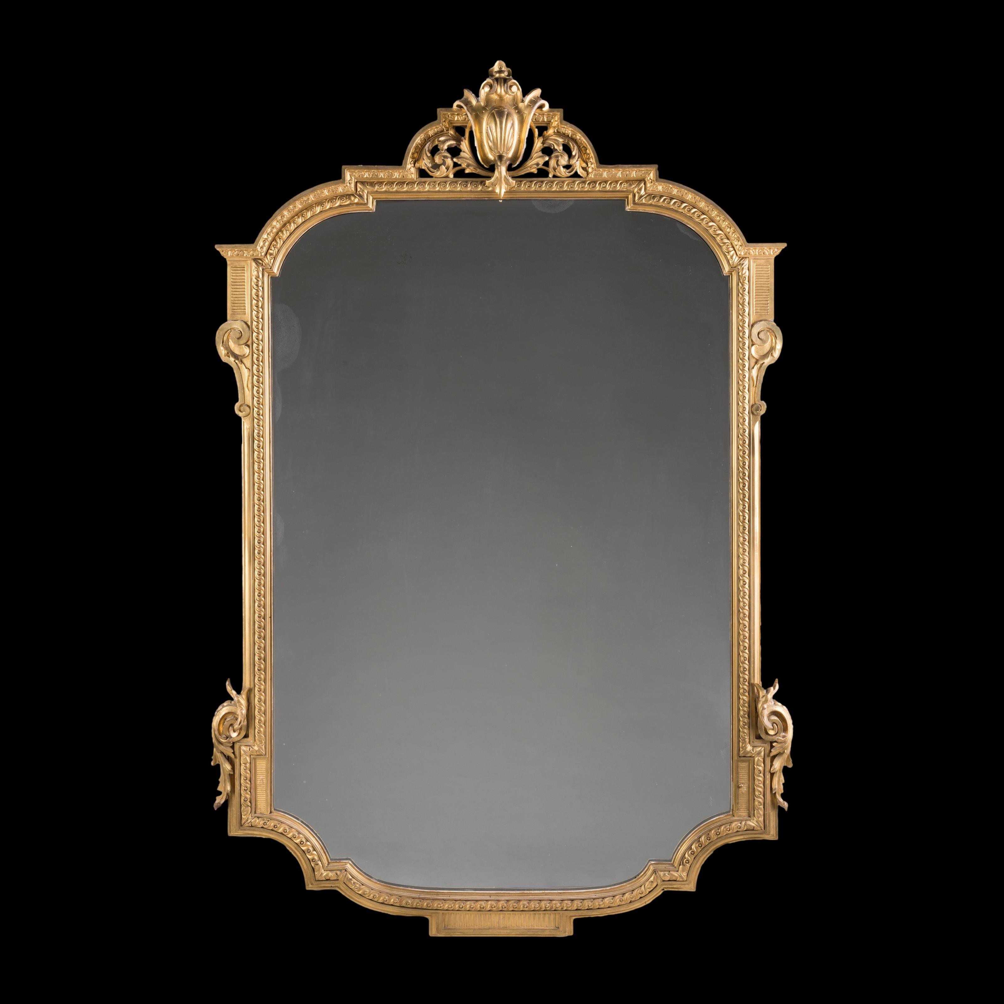 A Pair of Late 19th Century Giltwood Mirrors By Charles Andrea Nosotti